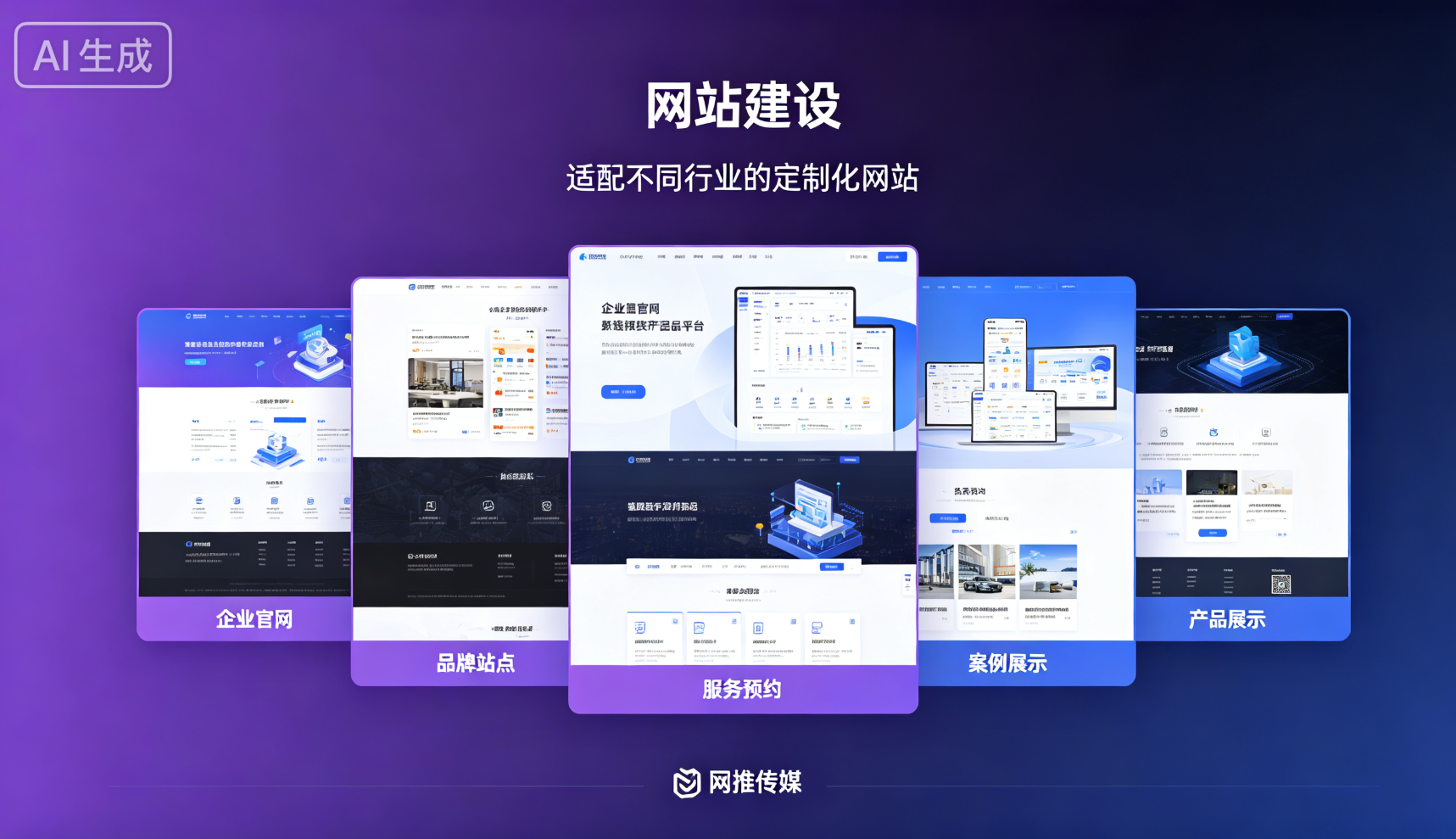 网站建设项目案例展示 - 企业官网界面设计